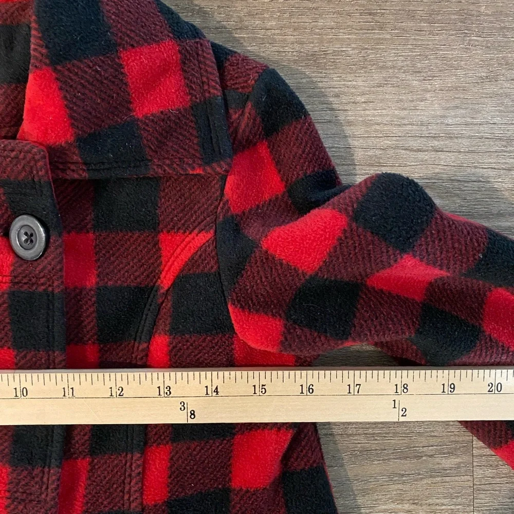 Copper Key Coat Girl's 10/12 Red Black Peacoat Buffalo Check Dillard's Classy